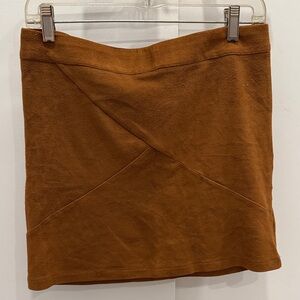 Elegant Tan Mini Skirt